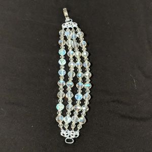 Four strand Aurora Borealis bracelet